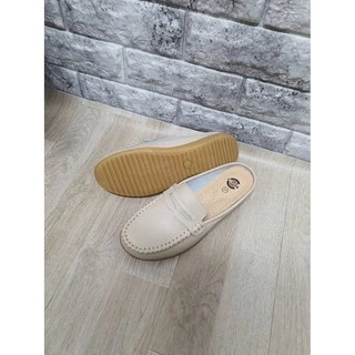 XX92-416 รองเท้าหนังแท้ เปิดส้น หนังนิ่มใส่สบาย มี 5 สี หลายไซส์ให้เลือก