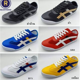 👟รองเท้าผ้าใบ ทรงวัยรุ่น กำลังฮิต น้ำหนักเบา สีสวย ใส่นุ่มสบาย