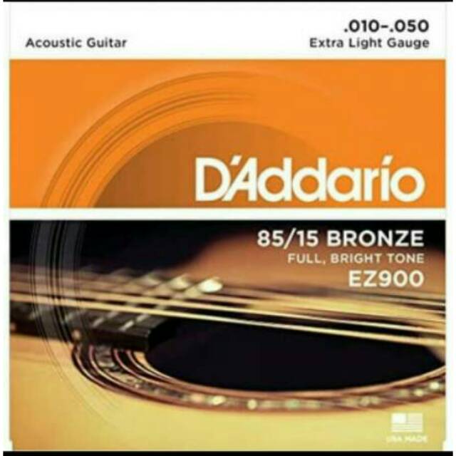 Daddario 010 EZ900 และ 009 EZ890 สายกีตาร์โปร่ง