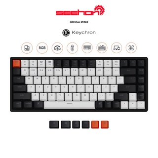 「SEEHON Official STORE」Keychron K2 V2 Hot-swappable ( ปลั๊กร้อน ) Wireless ( ไร้สาย ) Mechanical Keyboard ( แป้นพิมพ์เครื่องกล ) (Version 2)คีย์บอร์ดไร้สาย K2 V2 (Hot-Swap)