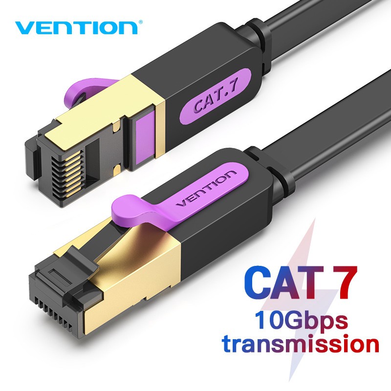 Vention Cat7 สายเคเบิลเครือข่ายอีเธอร์เน็ต Lan Rj45 Stp ความเร็วสูง Cat 7  Ica/Icd | Shopee Thailand
