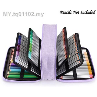 กระเป๋าดินสอ อเนกประสงค์ ขนาดใหญ่ จุของได้เยอะ มี 300 ช่อง 100 ช่อง สีพื้น แบบเรียบง่าย
