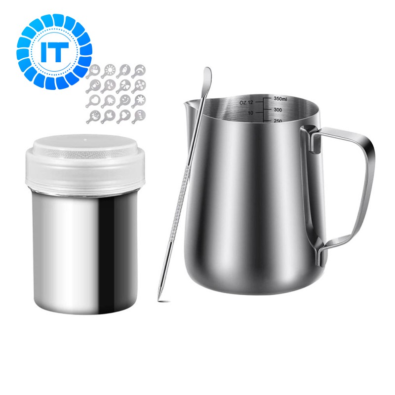 Milk Effervescent Pot with Internal Measurement,Steam Pot for Coffee