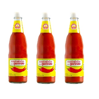 พร้อมส่ง! ภูเขาทอง ซอสพริกเผ็ดน้อย 680 กรัม x 3 ขวด Golden Mountain Chili Sauce680 g x 3