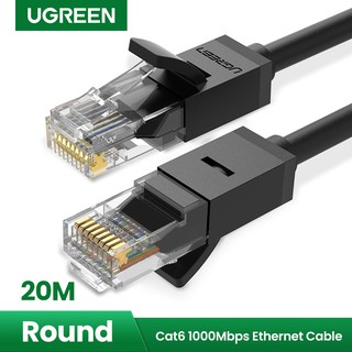 สายเคเบิลเชื่อมต่ออินเทอร์เน็ต Cat 6 Ethernet Patch Gigabit Rj 45 ( Long And Round And Flat )