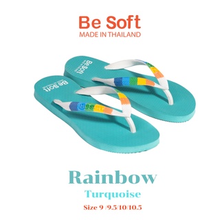 รองเท้าแตะผู้ฆญิง แบรนด์ Besoft รุ่น Rainbow Turquoise