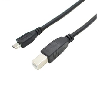 Micro USB 2.0 ชายชาย USB B ชาย OTG converter cable 1M สำหรับเปียโนอิเล็กทรอนิกส์เครื่องพิมพ์ถอดรหัส