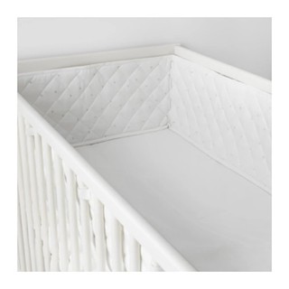 HIM เบาะกันกระแทก/เตียงเด็ก Bumper pad 120*60 cm (ขาว-เทา)