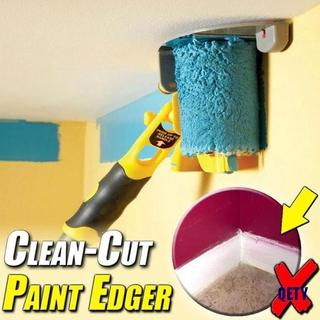 (QETY)Clean-Cut Paint Edger Roller Brush Safe Tool for Home Room Wall Ceiling