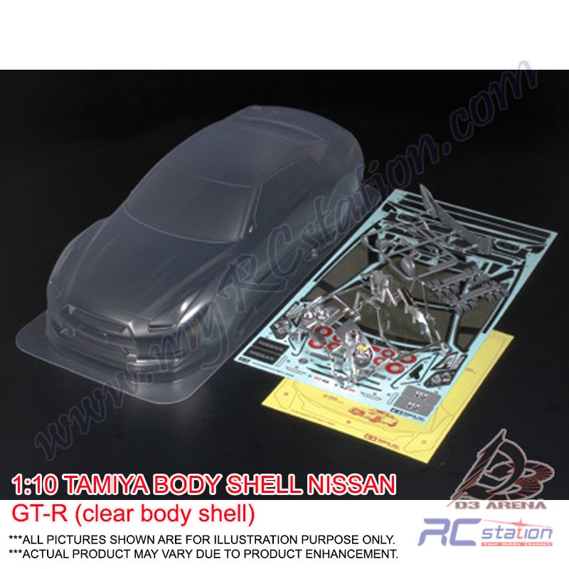 Tamiya Body Shell 51340 - Tamiya RC BODY SET NISSAN GT-R [51340]