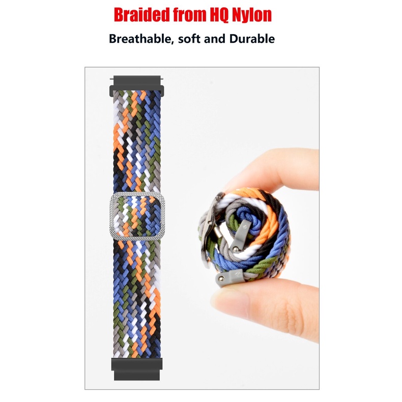 สายนาฬิกาข้อมือไนล่อน 22 มม. สําหรับ Realme Watch 2/Realme Watch 2 Pro Smart Watchband #8
