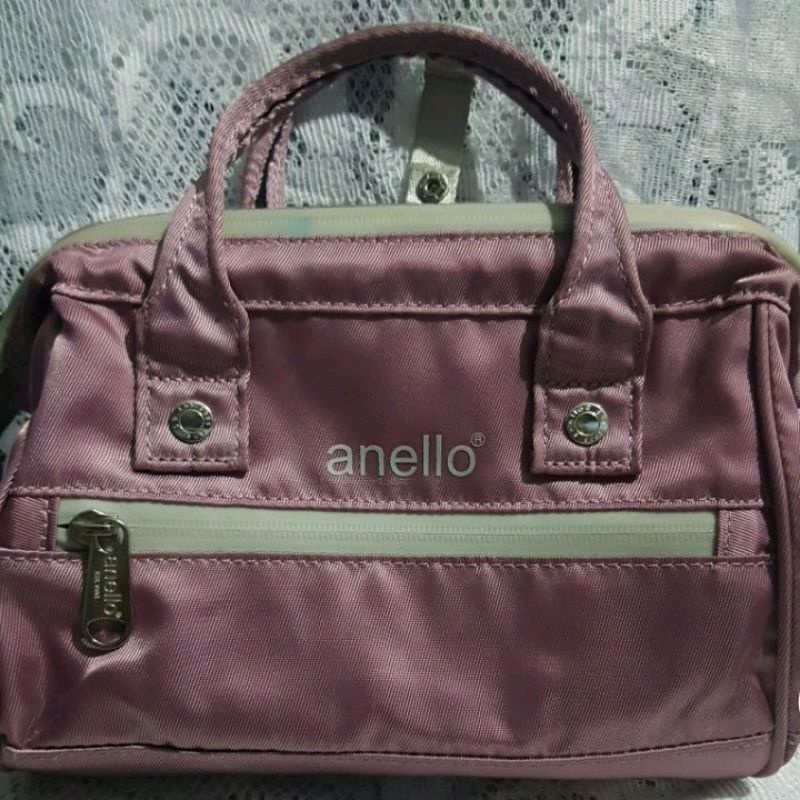 กระเป๋าanello แท้ สีชมพูสวย สภาพ99%
