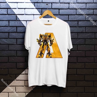 เสื้อยืดแฟชั่น เสื้อขาว เสื้อยืด Bumblebee Transformers Beautiful Dynamic Cool Fashion O18TSF034 Tee