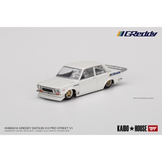 MINI GT 1/64 No.016 Datsun 510 Pro Street GREDDY Pearl White KHMG016