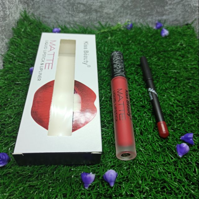 ลิปกลอสเนื้อแมทช์   kiss beauty