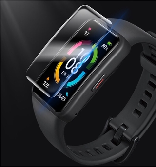 ฟิล์มกันรอยหน้าจอ Tpu ใส 2 ชิ้นสําหรับ Huawei Honor Band 6 / Huawei Band 6 Smartwatch film