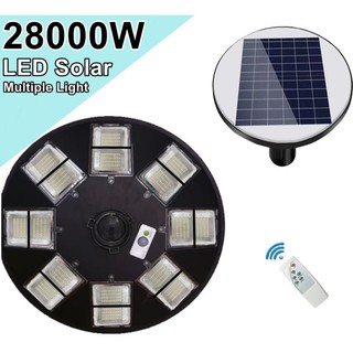 โคมไฟ UFO MP 16 ช่อง LED 23000W - 28000W Square Light ไฟถนน ไฟโซล่าเซลล์ Solar Street Light พลังงานแสงอาทิตย์ LED แสงขาว