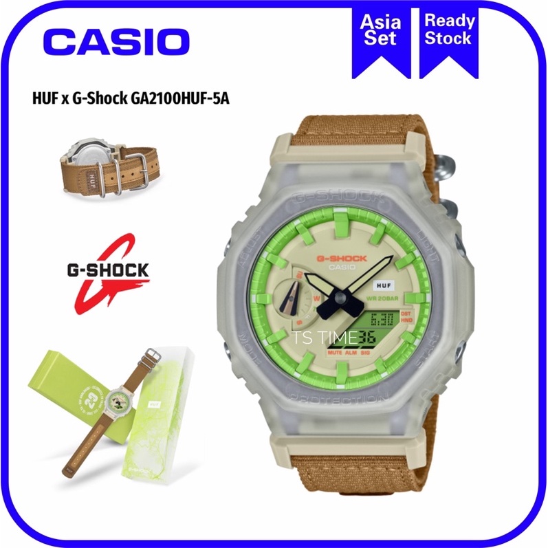 เหมาะสําหรับ G-Shock GA-2100 นาฬิกาสปอร์ต G SHOCK x HUF GA-2100HUF-5A ร่วมกับผ้า band GA-2100 สายนาฬ
