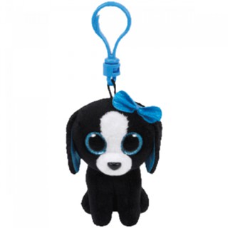 TY ตุ๊กตา ทีวาย Beanie Boos TRACEY-BLACK/WHITE DOG clip