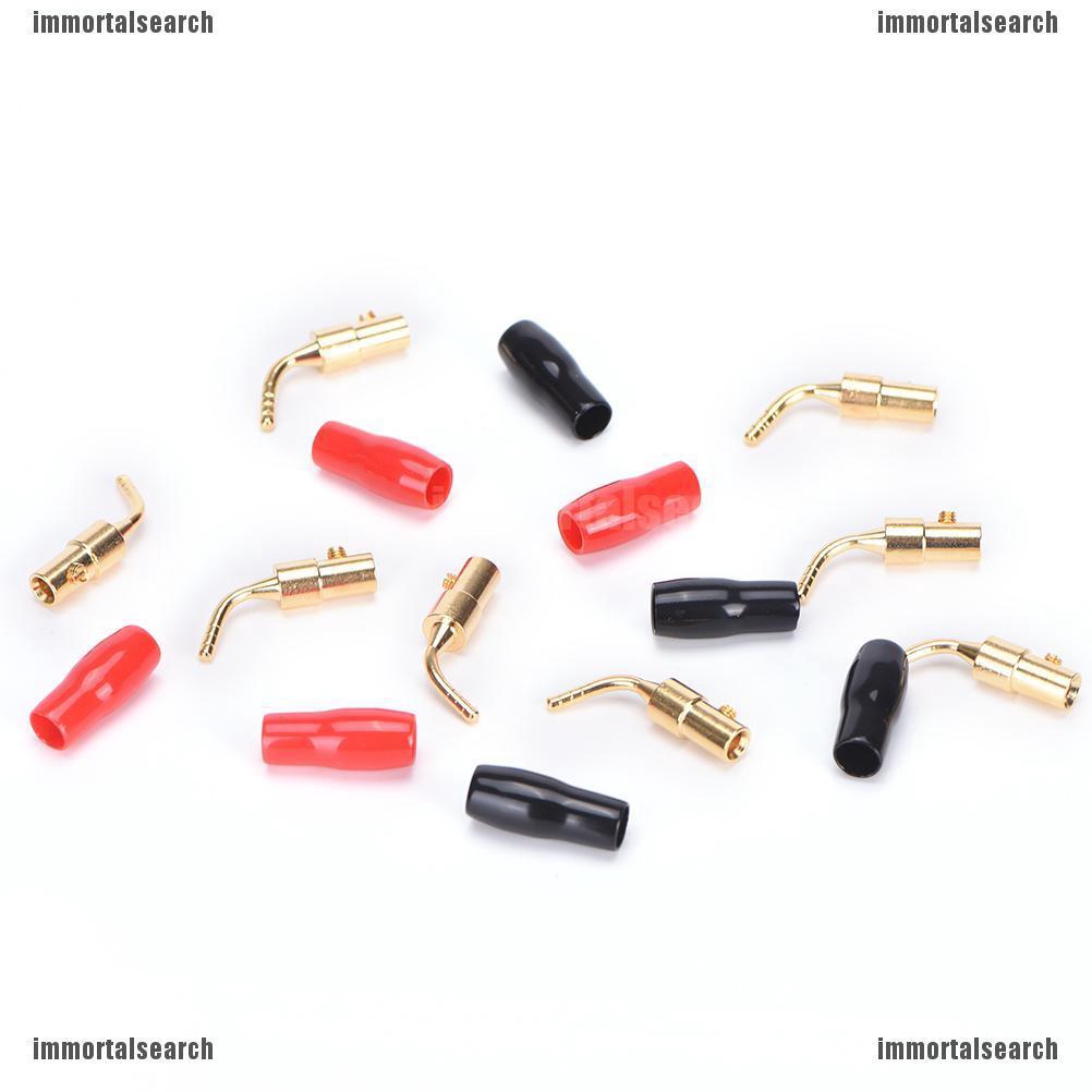 【ICE】 8PCS 2MM Audio Speaker Cable Pin Plug Banana Connector Screw For Hifi Excellent