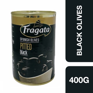 Fragata Pitted Spanish Black Olives 400g ++ ฟรากาตา มะกอกดำชนิดไม่มีเมล็ด 400 กรัม