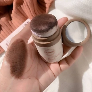 NOVO5356(ใหม่/แท้) novo hair line powder โนโว ปิดผมบาง ที่ปิดเหม่ง ผงแป้งเพิ่มโวลุ่ม จัดเเต่งทรงผม