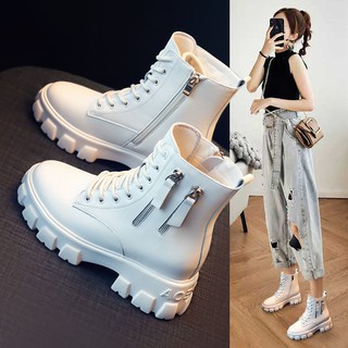 รองเท้าบูท💥Hot sale！ นางสาว แฟชั่น รองเท้าบูท รองเท้า ใหม่