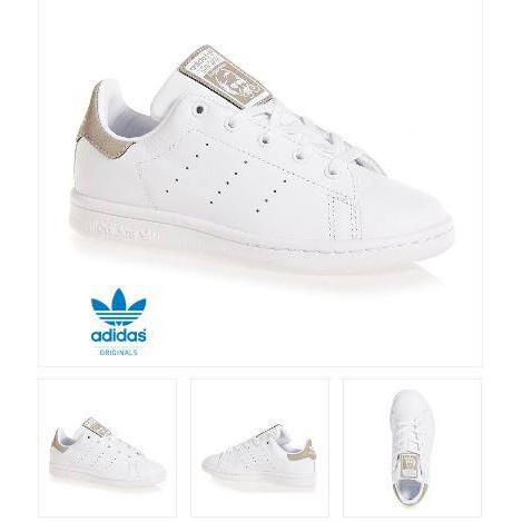 รองเท้าผ้าใบสำหรับเด็ก  Adidas Originals Stan Smith C Shoes - White (KIDS UK13) / 19.5cm ราคา 990 บาท