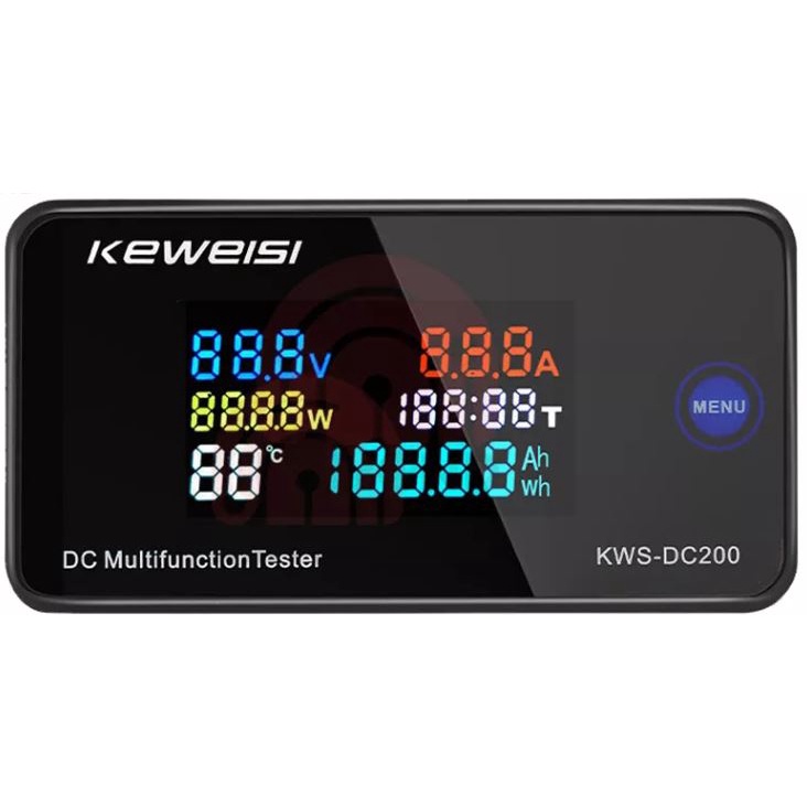 วัตต์มิเตอร์ แอมป์มิเตอร์ โวลต์มิเตอร์ ไฟกระแสตรง 10A/50A DC 0-200V Voltmeter Ammeter Power Energy M