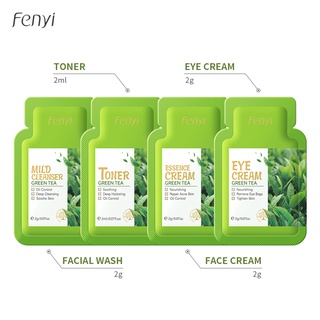 Fenyi Green Tea คลีนเซอร์ ทําความสะอาดผิวหน้า ให้ความชุ่มชื้น ลดสิว ควบคุมความมัน 2 กรัม