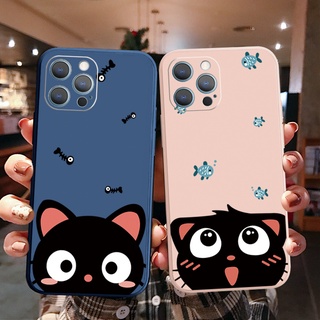 เคสซิลิโคนนิ่ม ขอบตรง ลายแมวน่ารัก สําหรับ OPPO Reno6 Z 5G Reno 5 Pro 4 4G 3 Reno2 Z F