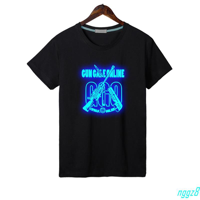 卐§卍เสื้อยืดผ้าฝ้ายพิมพ์ลาย SAO Sword Art Online SAO In The Silkna ฤดูร้อนสําหรับผู้ชาย eIQd