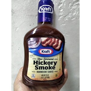 Kraft Hickory Smoke Barbecue Sauce ซอส บาร์บีคิวกลิ่น ฮิคโครี่สโมค 496กรัม