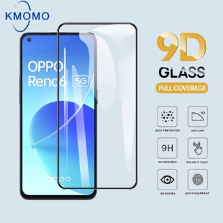 ฟิล์มกระจก OPPO แบบเต็มจอ 9D Reno 8z 5G 8 Pro 7 SE 7z 6z 6 5 4 4G 3 2 2z 2f F9 ฟิล์มกระจกนิรภัย แบบใส อย่างดี