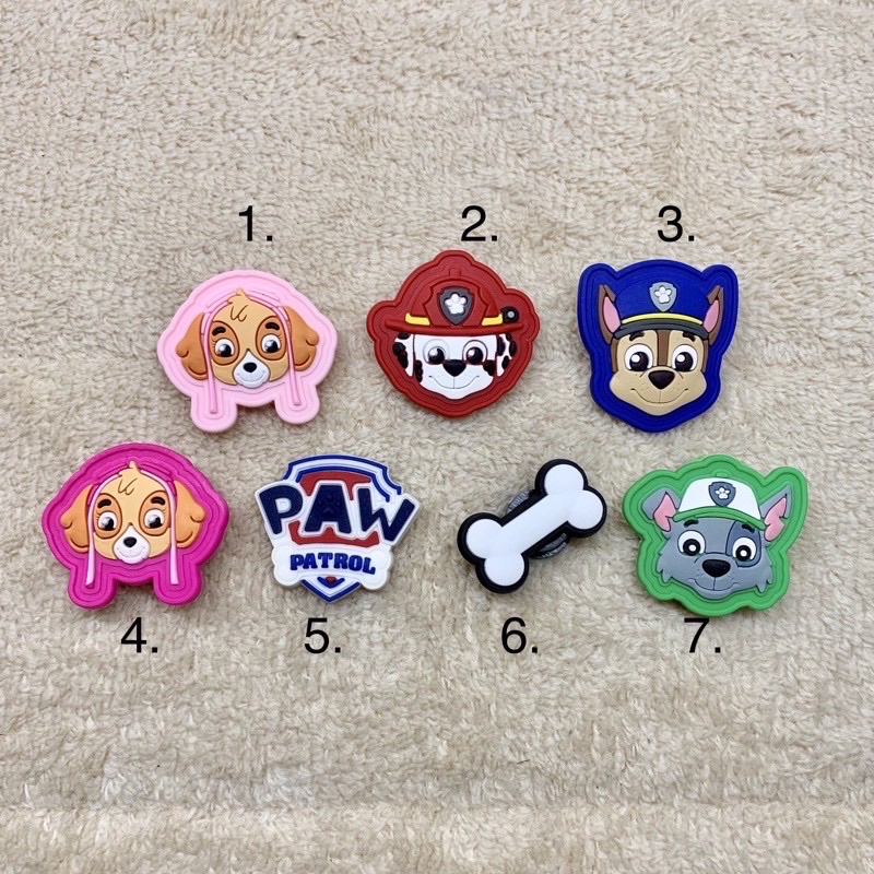 JBCT 👠🌈 🐾 🐾 ตัวติดรองเท้ามีรู  ขบวนการ เจ้าตูบสี่ขา 1 🌈🌸🌀Shoe charm ”Paw Patrol 1 ”