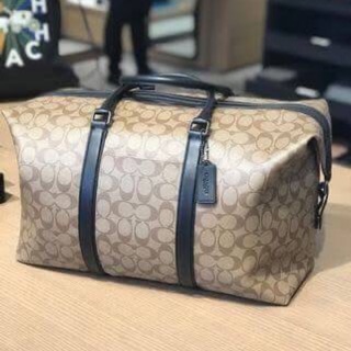 TREKKER BAG IN SIGNATURE CANVAS (COACH F77922) ♥️17" (L) x 11 3/4" (H) x 7 3/4" (W) Style No. f77922