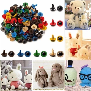 Pearlth ดวงตาตุ๊กตา 8 10 12 14 มม. 20 ชิ้น 10 คู่ พร้อมแหวนรอง DIY