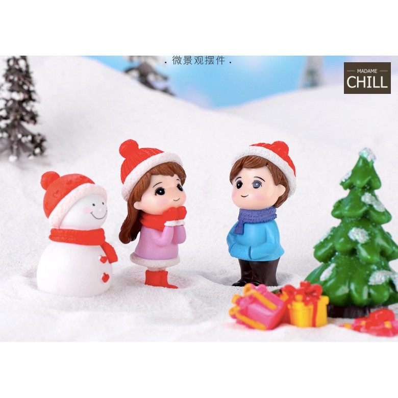 [MC227] ตุ๊กตุ่นจิ๋ว คู่รัก เมืองหิมะ (1 ตัว ราคา 20 บาท | 1 คู่ ราคา 50 บาท)