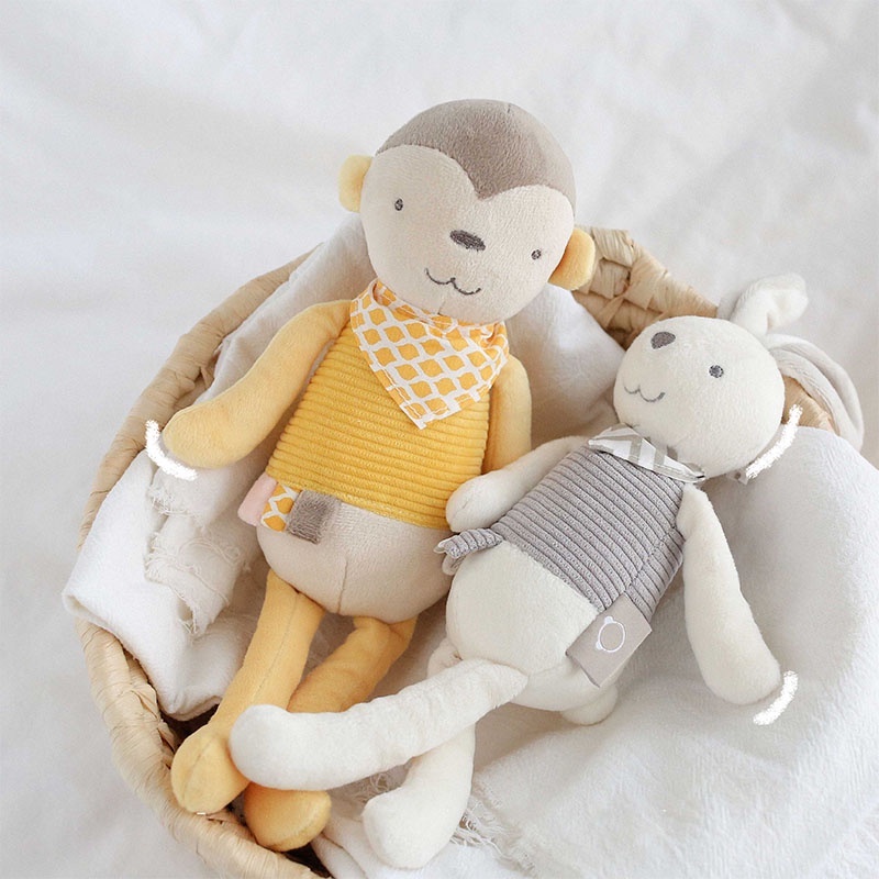 ของเล่นตุ๊กตากระต่าย ลิงน่ารัก แบบนิ่ม ของขวัญคริสต์มาส