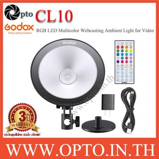 CL10 Godox RGB LED Multicolor Webcasting Ambient Light for Video ไฟต่อเนื่องRGBสำหรับแคสต์