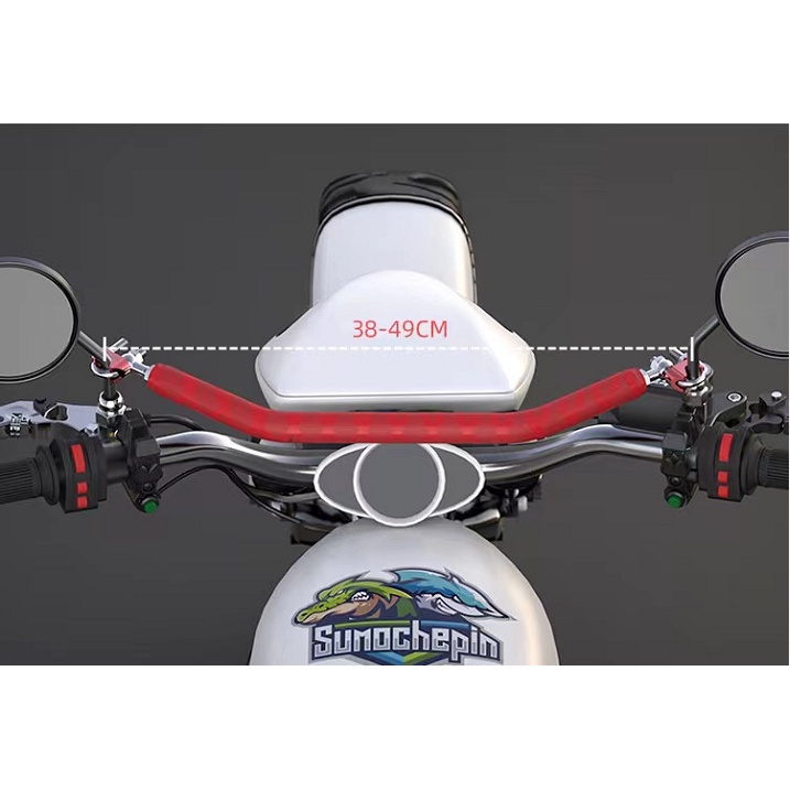 บาร์ยาวยึดรูกระจก บาร์เสริมมอเตอร์ไซค์ แฮนด์รถ ติดมอเตอร์ไซค์ - รูปที่ 4