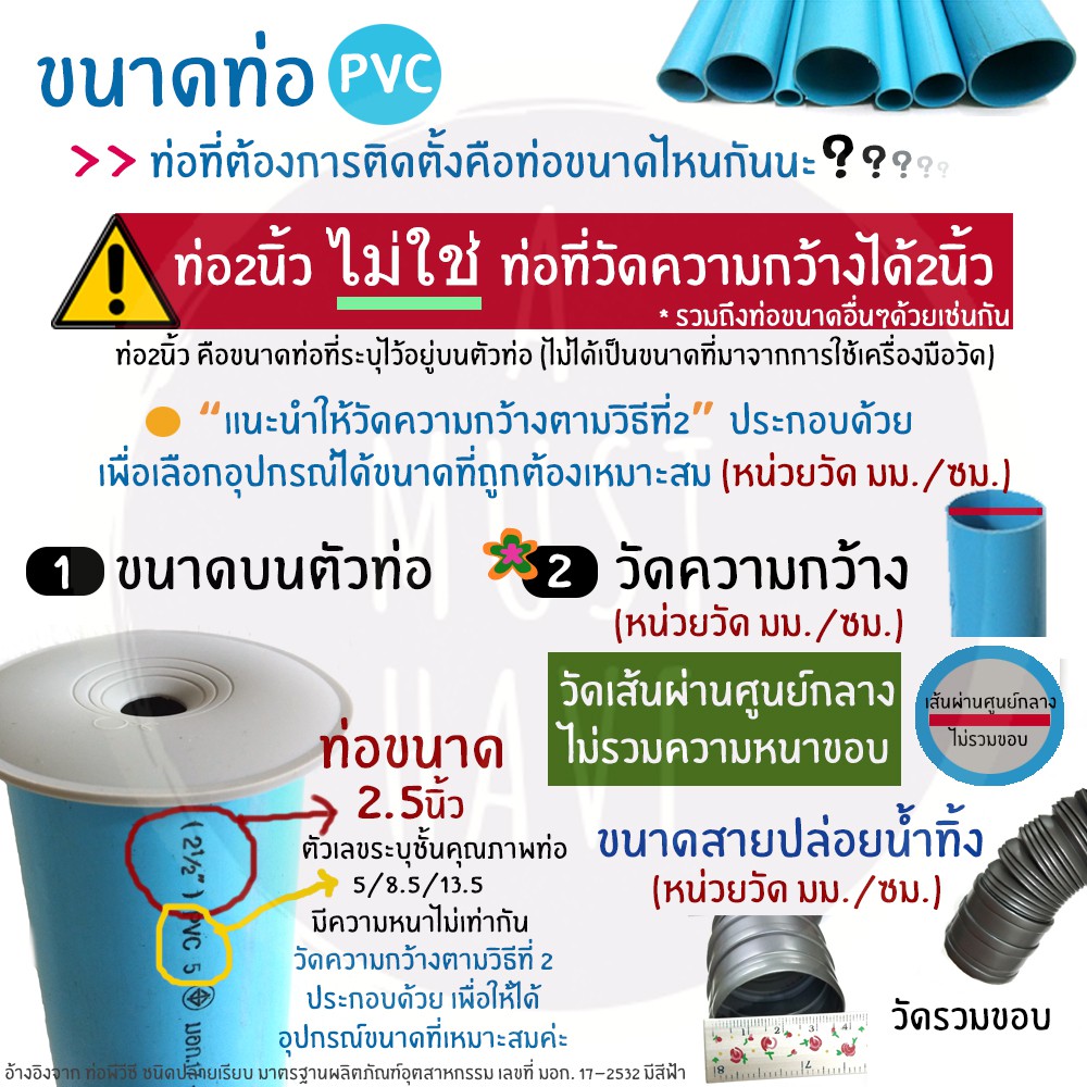 aMustHave จุกยางปิดท่อน้ำทิ้ง แบบB ป้องกันกลิ่นและแมลงจากท่อ ปิดท่อPVC ขนาด 1.5นิ้ว 2นิ้ว 2.5นิ้ว - รูปที่ 4