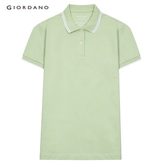 GIORDANO เสื้อโปโลผู้หญิง Womens Solid Lycra Polo 05311018