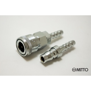 ข้อต่อลม คอปเปอร์ลม หางปลา 1/4" ตัวผู้ และตัวเมีย มาเป็น SET (20SH-20PH-SET)