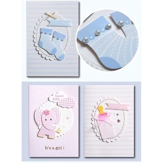 •พร้อมส่ง• การ์ดอวยพร สำหรับเด็ก /เด็กแรกเกิด for baby การ์ดวันเกิด(UC)