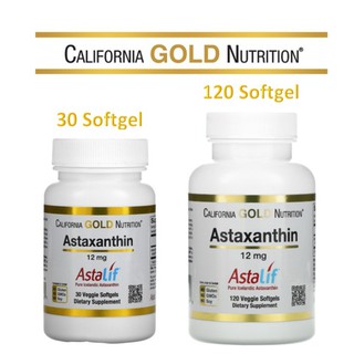 Astaxanthin, California Gold Nutrition, Astaxanthin, AstaLif Pure Icelandic, 12 mg