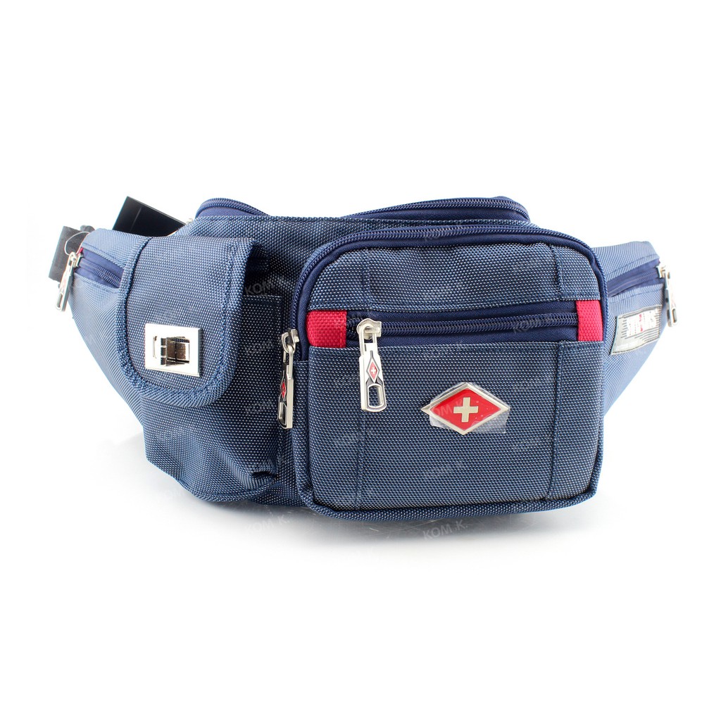 Chom888shop SwissAirsกระเป๋าคาดเอว/คาดอกรุ่นKS-514/NavyBlueของแท้ 100%(Warranty leafletถูกต้องตามกฎห