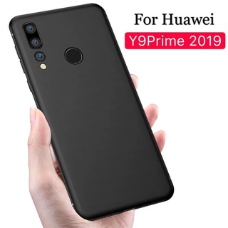 ส่งจากไทย Case Huawei Y9Prime 2019 เคสโทรศัพท์ huawei Y9prime เคสนิ่ม tpu เคสสีดํา เคสซิลิโคน