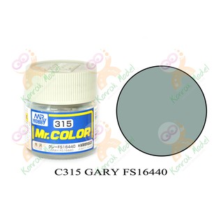 สีสูตรทินเนอร์ Mr.hobby Mr.color C315 Gray FS-16440 Semi-Gloss 10ml