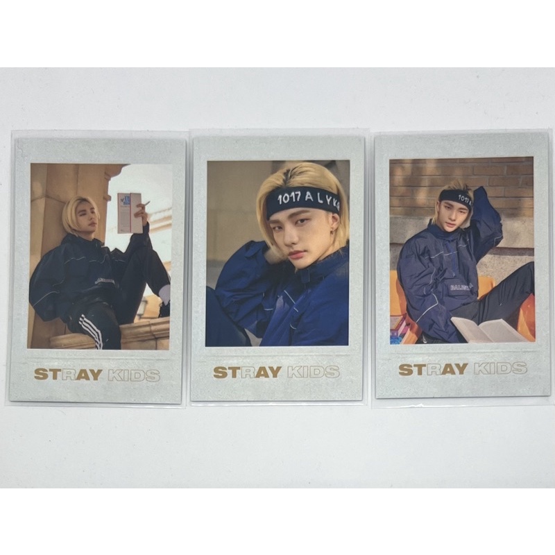 พร้อมส่ง - Stray Kids เซ็ตโพลารอยด์ ฮยอนจิน Unlock : Go live In life 3 ใบ